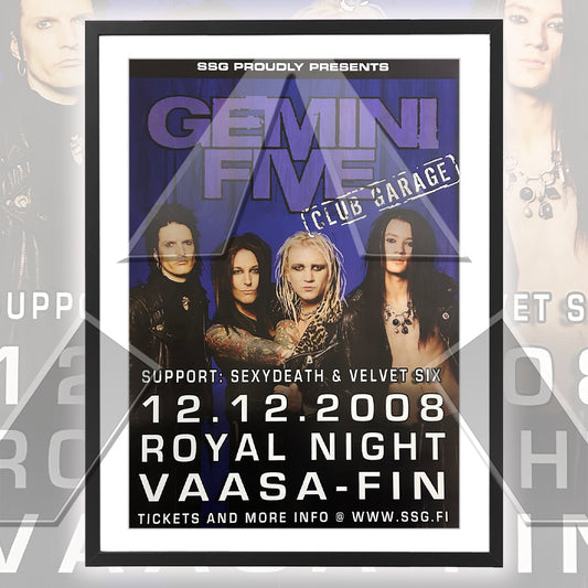 Gemini Five ★ Vaasa Finland 2008 (tour poster)