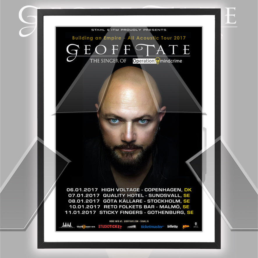 Geoff Tate ★ Nordic 2017 (tour poster - 3 variations)