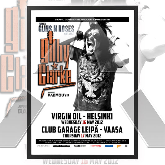 Gilby Clark ★ Finland 2012 (tour poster - 3 variations)