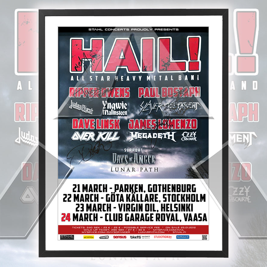 Hail ★ Nordic 2012 (tour poster - 3 variations)