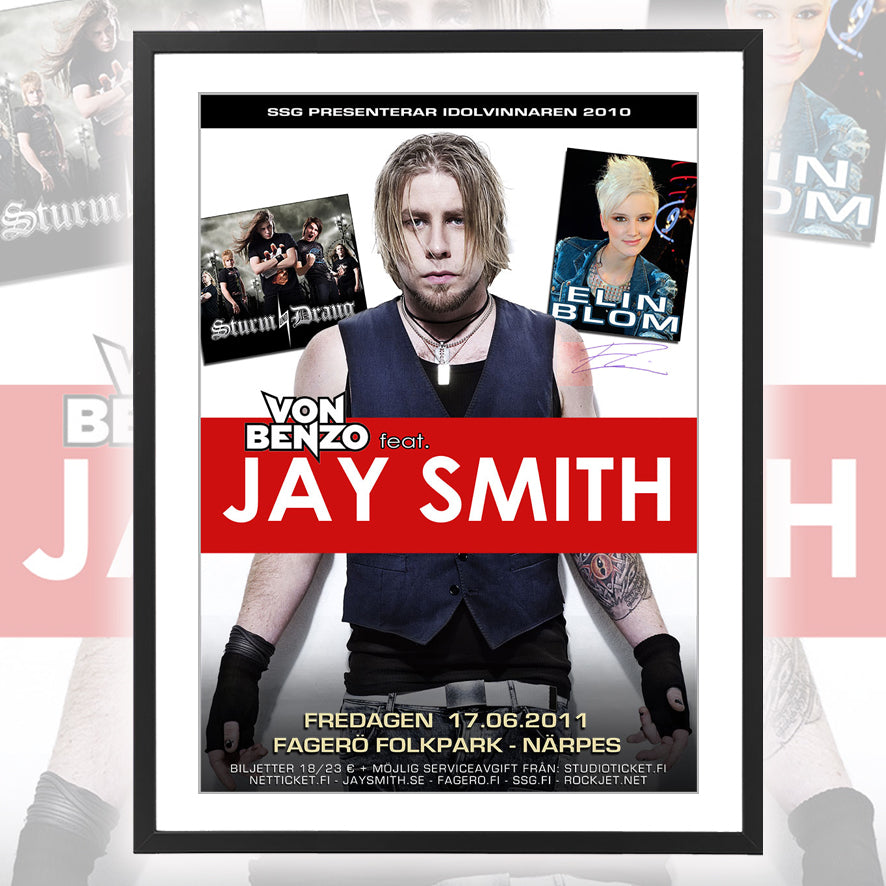 Jay Smith ★ Närpiö Finland 2011 (tour poster  - 3 variations)