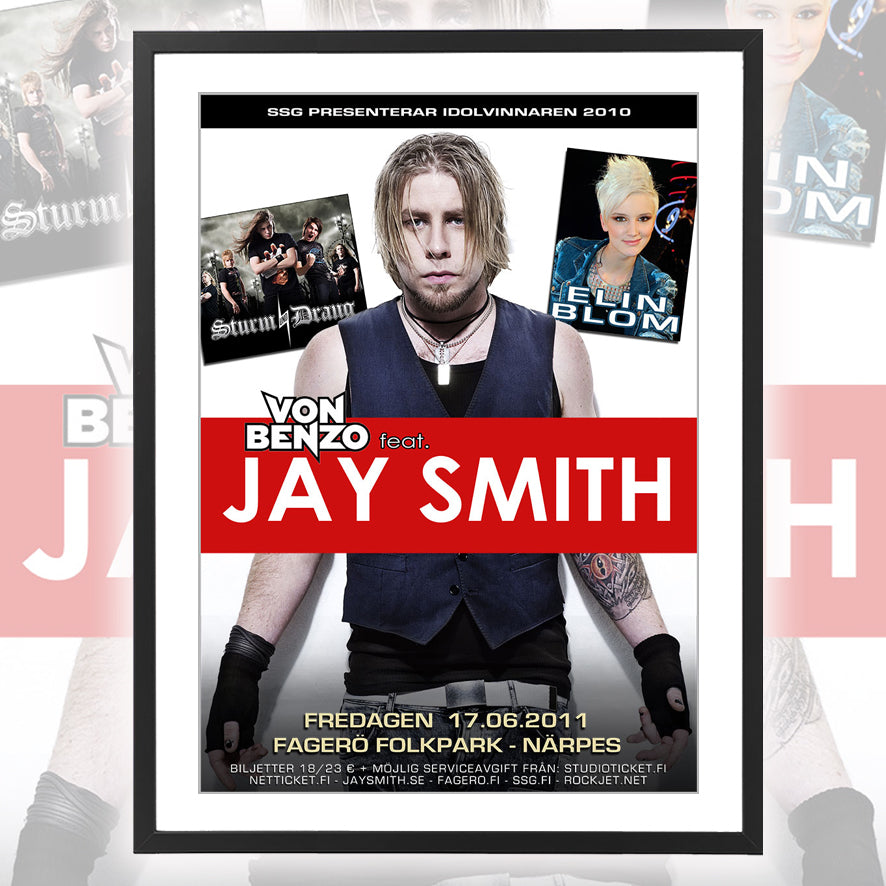Jay Smith ★ Närpiö Finland 2011 (tour poster  - 3 variations)