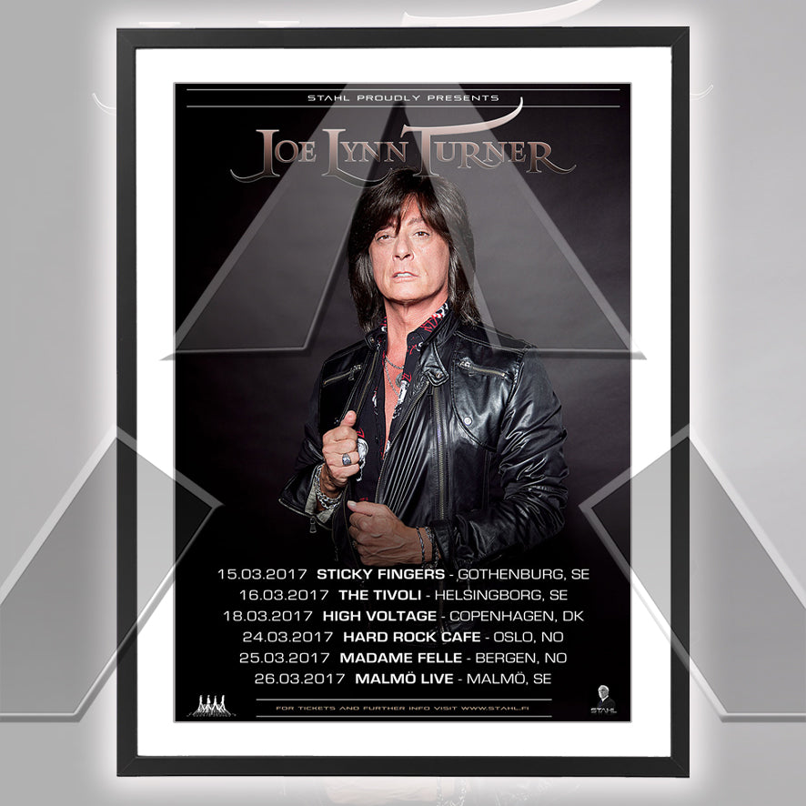 Joe Lynn Turner ★ Nordic 2017 (tour poster - 3 versions)