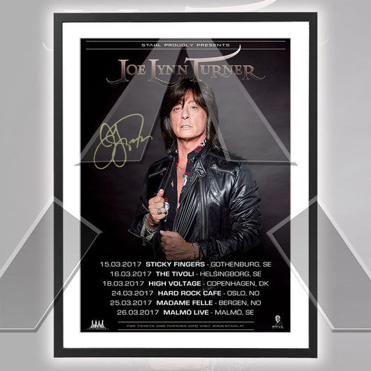 Joe Lynn Turner ★ Nordic 2017 (tour poster - 3 versions)
