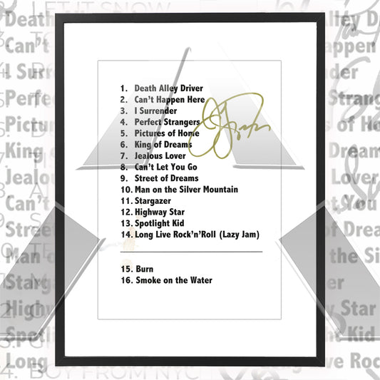 Joe Lynn Turner ★ Spain 2017 (setlist - 2 variations)