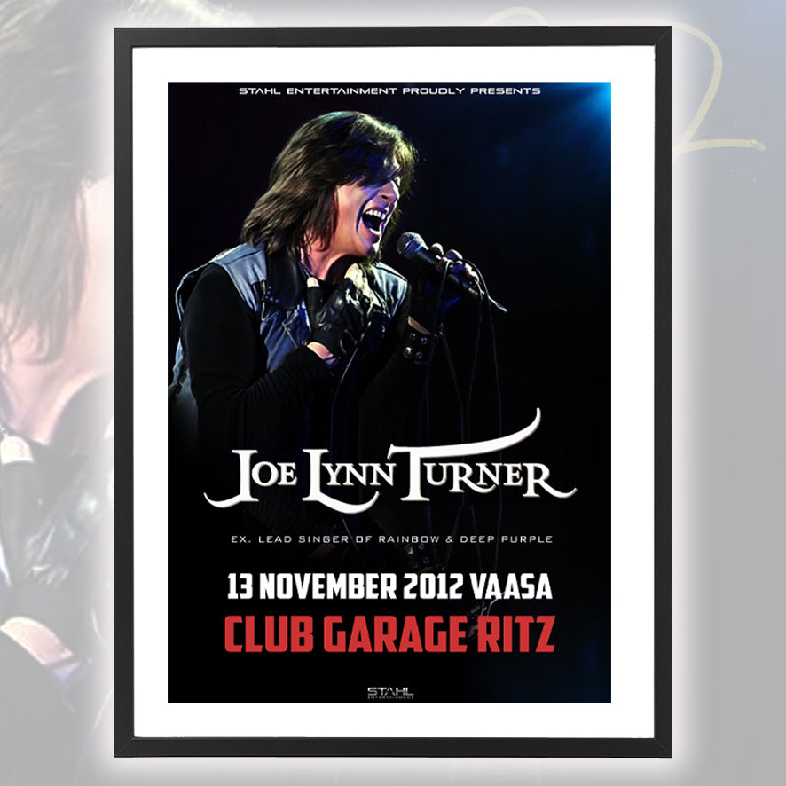 Joe Lynn Turner ★ Vaasa Finland 2012 (tour poster  - 3 variations)