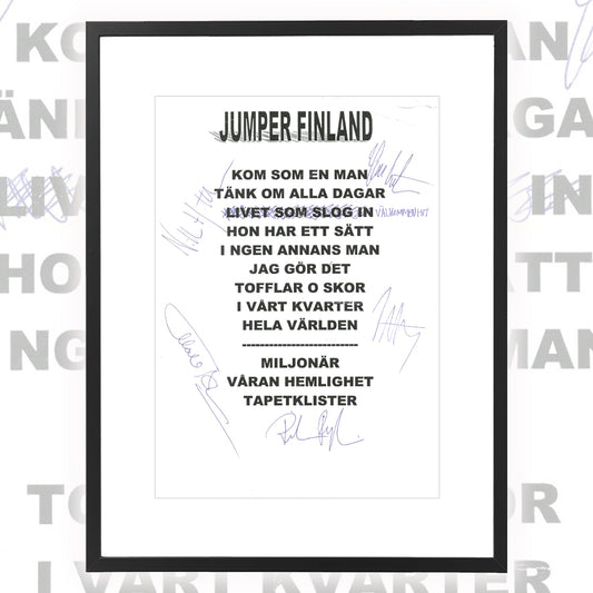 Jumper ★ Europe 1998 (setlist - 2 variations)