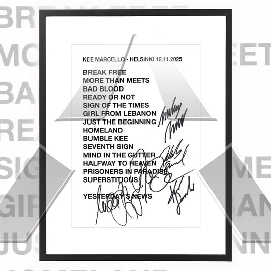 Kee Marcello ★ Helsinki Finland 2025 (setlist - 2 variations)