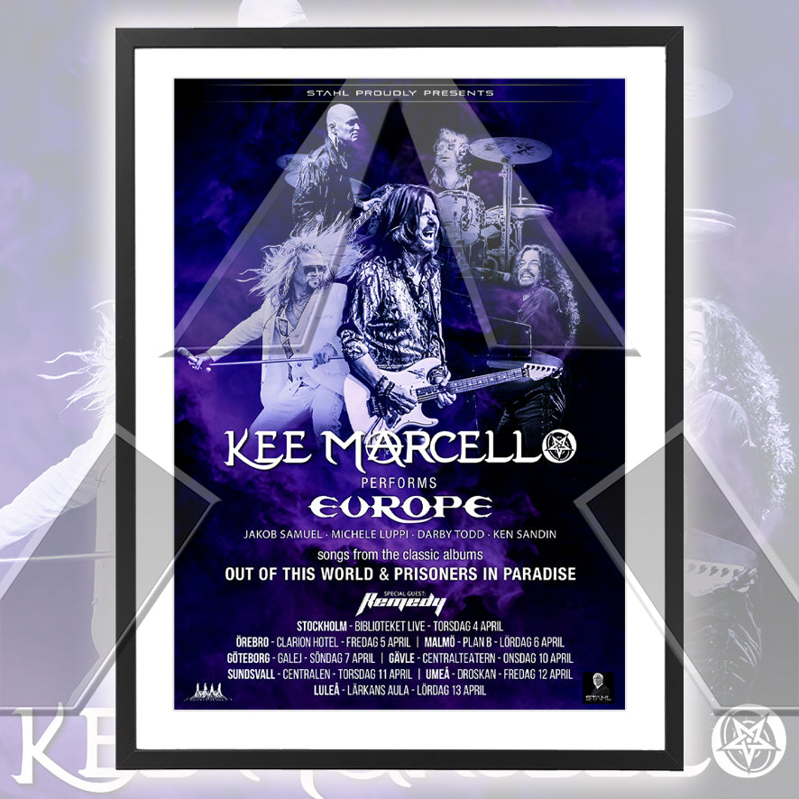 Kee Marcello ★ Sweden 2024 (tour poster - 3 variations)