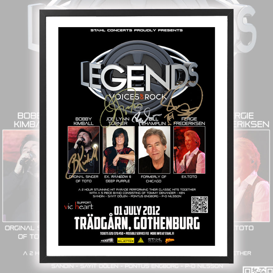 Legends - Voices of Rock ★ Gothenburg Sweden 2012 (tour poster - 5 variations)