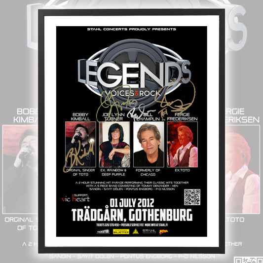 Legends - Voices of Rock ★ Gothenburg Sweden 2012 (tour poster - 5 variations)