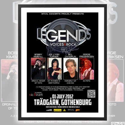 Legends - Voices of Rock ★ Gothenburg Sweden 2012 (tour poster - 5 variations)