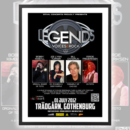 Legends - Voices of Rock ★ Gothenburg Sweden 2012 (tour poster - 5 variations)