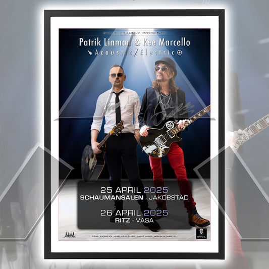 Patrik Linman & Kee Marcello ★ Acoustic/Electric Tour 2025 (tour poster - 3 versions)