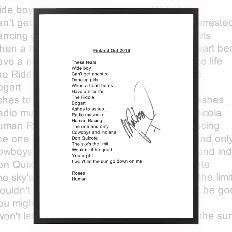 Nik Kershaw ★ Finland 2019 (setlist - 2 variations)