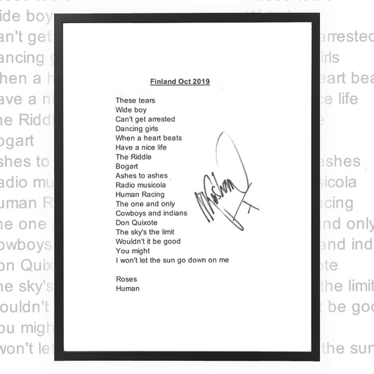 Nik Kershaw ★ Finland 2019 (setlist - 2 variations)
