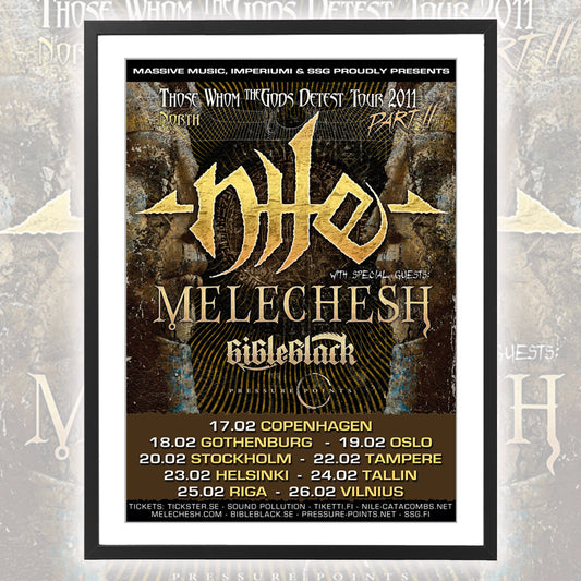Nile ★ Europe 2011 (tour poster)