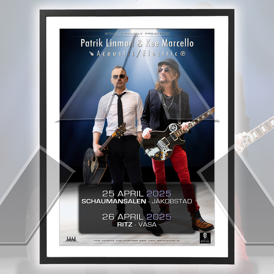 Patrik Linman & Kee Marcello ★ Acoustic/Electric 2025 (tour poster - 3 variations)