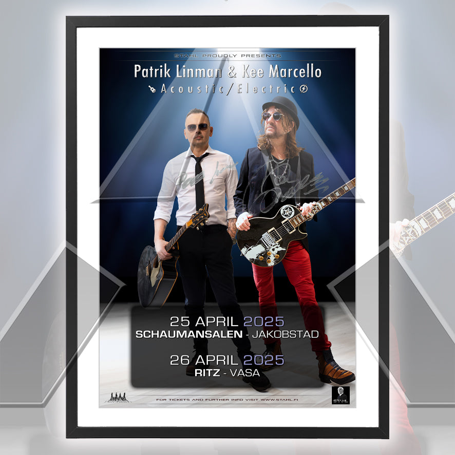 Patrik Linman & Kee Marcello ★ Acoustic/Electric 2025 (tour poster - 3 variations)