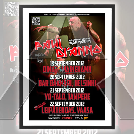 Paul Di'Anno ★ Finland 2012 (tour poster - 3 variations)