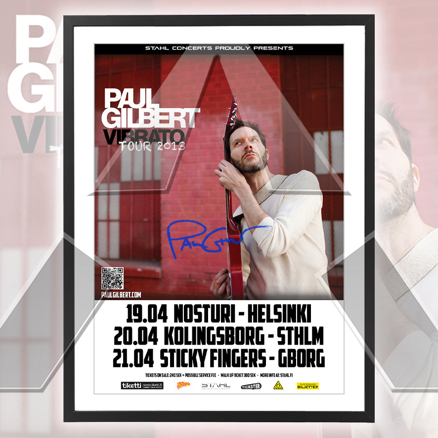 Paul Gilbert ★ Nordic 2013 (tour poster - 3 versions)