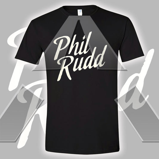 Phil Rudd ★ White Logo (t-shirt - 5 versions)