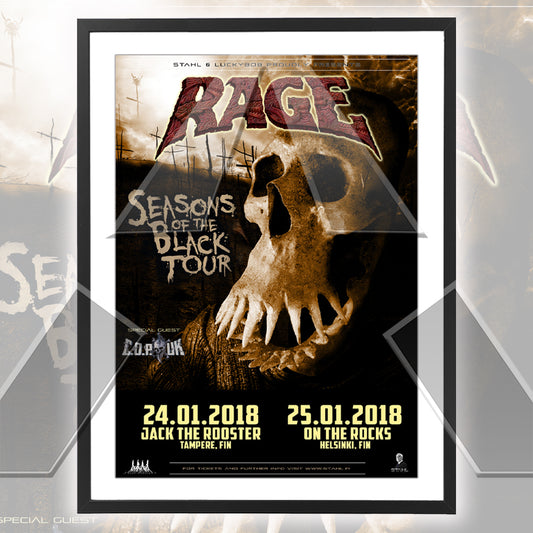 Rage ★ Finland 2018 (tour poster)
