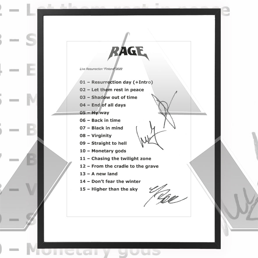 Rage ★ Vaasa Finland 2022 (setlist - 2 variations)