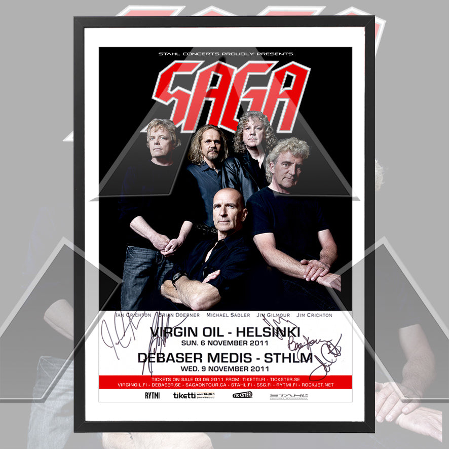 Saga ★ Nordic Tour 2011 (tour poster - 2 versions)