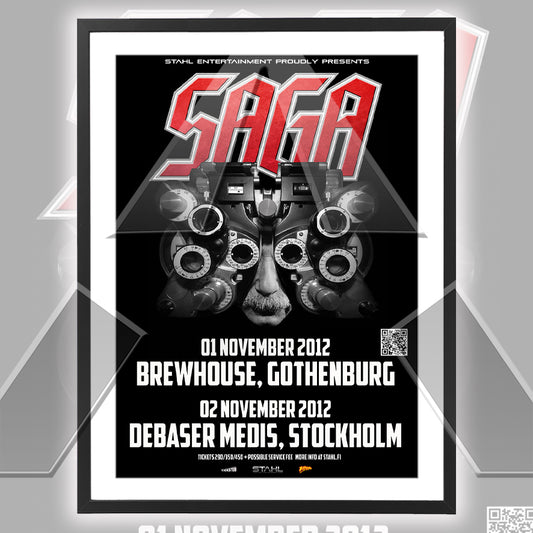 Saga ★ Gothenburg Sweden 2012 (tour poster)
