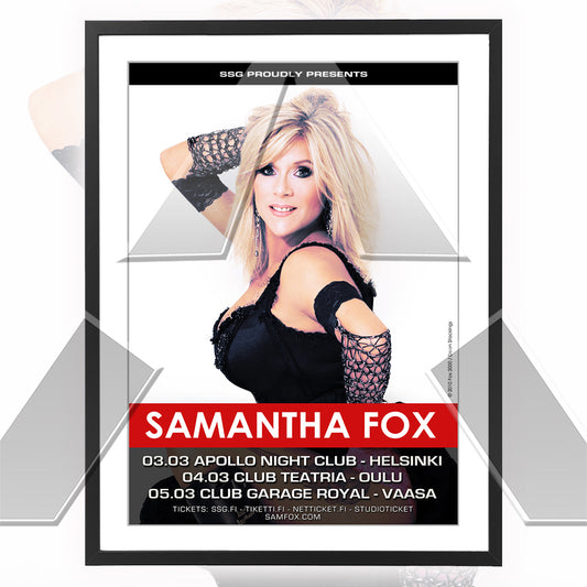 Samantha Fox ★ Helsinki Finland 2011 (tour poster)