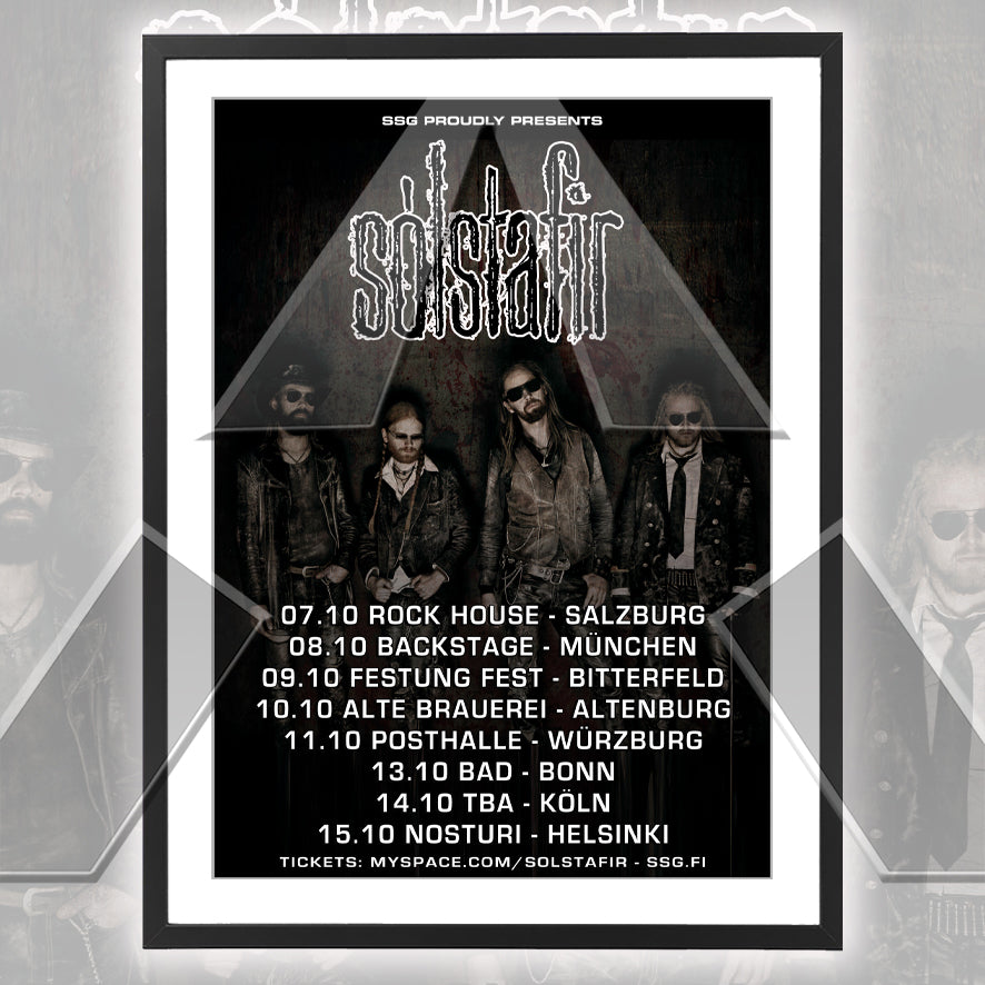 Solstafir ★ Europe 2008 (tour poster)