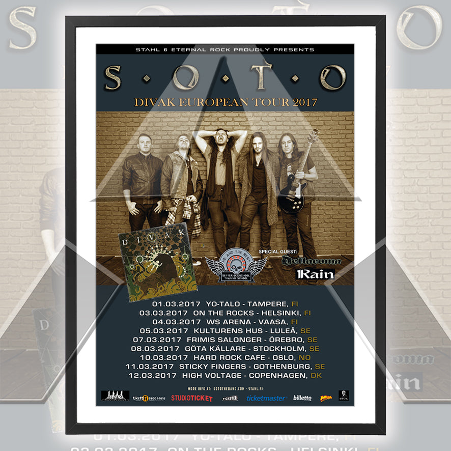 Soto ★ Europe 2017 (tour poster)