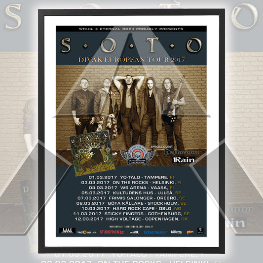 Soto ★ Europe 2017 (tour poster)
