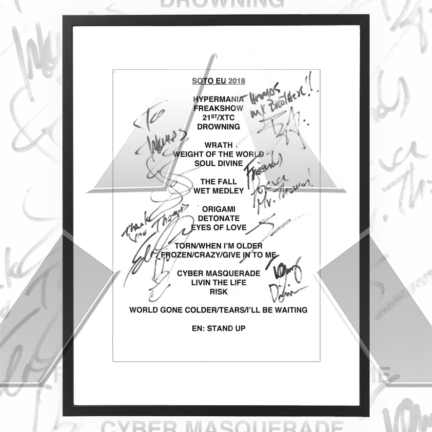 S.O.T.O ★ Europe 2018 (setlist - 2 variations)