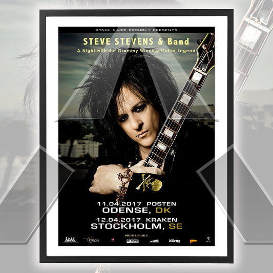 Steve Stevens ★ Scandinavia 2017 (tour poster)