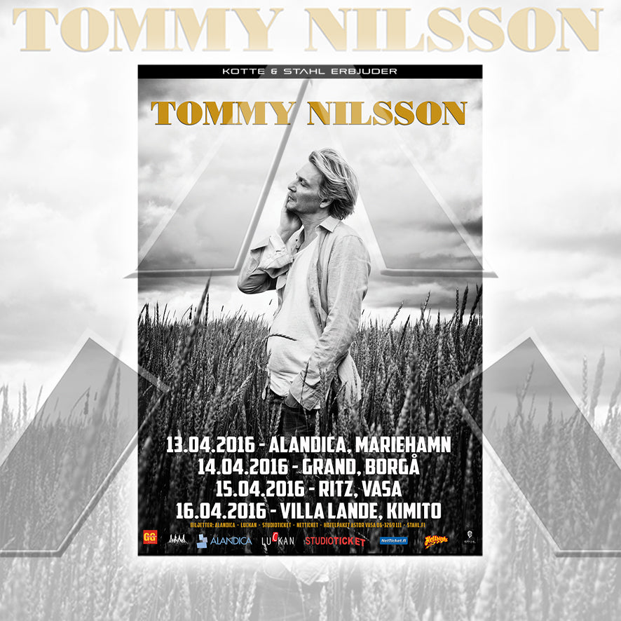 Tommy Nilsson ★  Finland 2016 (tour poster - 2 versions)