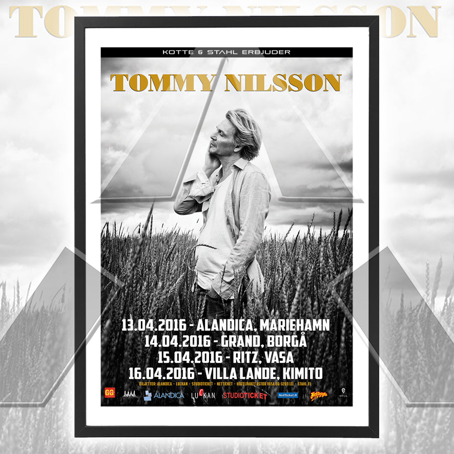 Tommy Nilsson ★  Finland 2016 (tour poster - 2 versions)