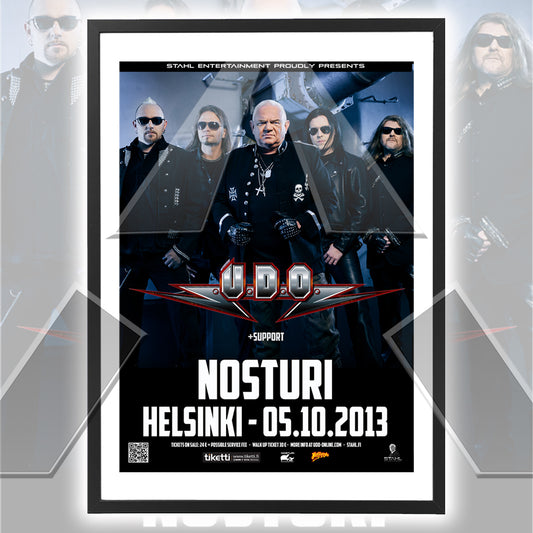 UDO ★ Helsinki Finland 2013 (tour poster - 2 versions)