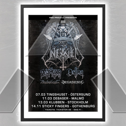 Unleashed ★ Sweden Tour Poster 2009 (tour poster - 2 versions)