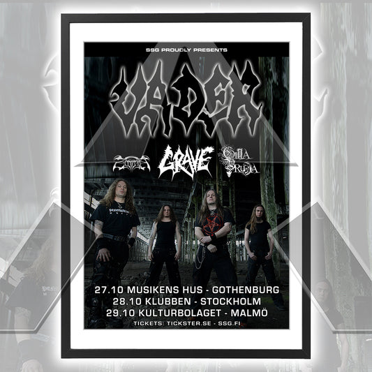 Vader ★ Sweden Tour Poster 2009 (tour poster - 2 versions)