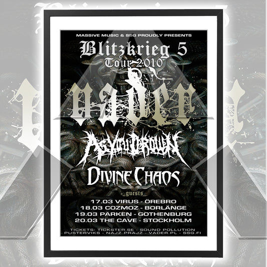 Vader ★ Sweden Tour Poster 2010 (tour poster - 2 versions)
