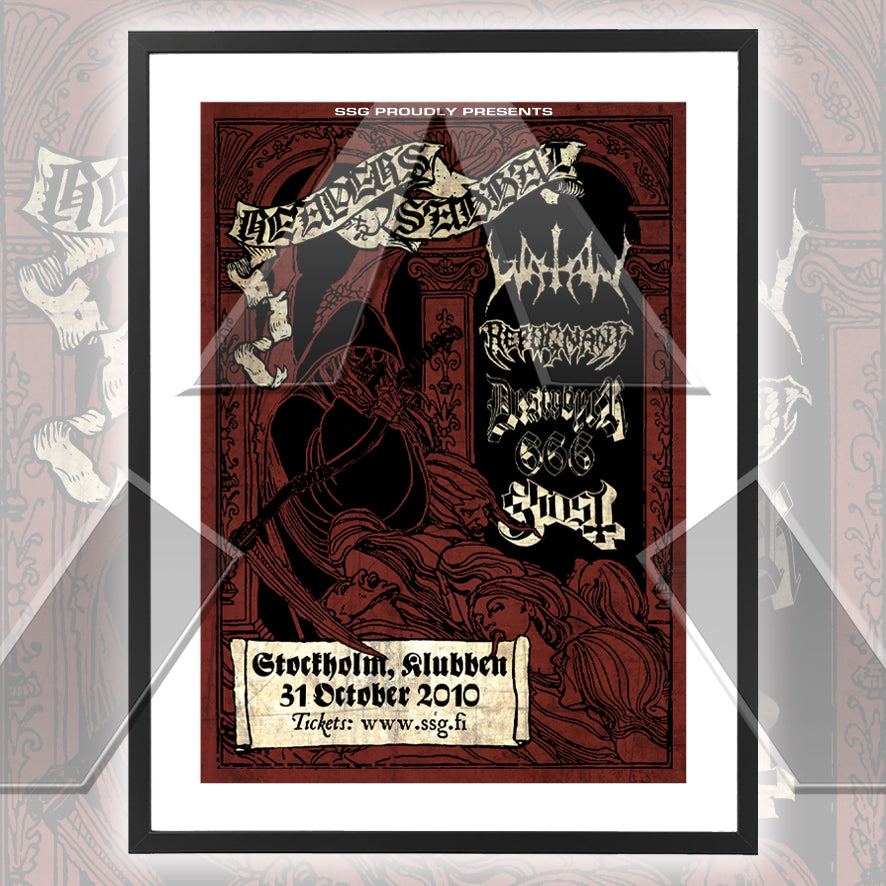Watain ★ Stockholm Tour 2010 (tour poster)