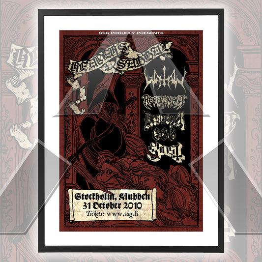 Watain ★ Stockholm Tour 2010 (tour poster)