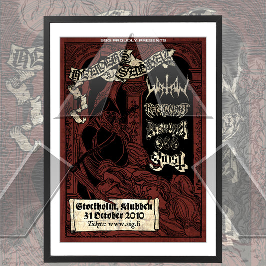 Watain ★ Stockholm Tour Poster 2010 (tour poster - 2 versions)