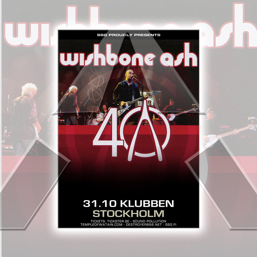 Wishbone Ash ★ 40 Years Anniversary Tour Poster Stockholm 2011 (tour poster - 2 versions)