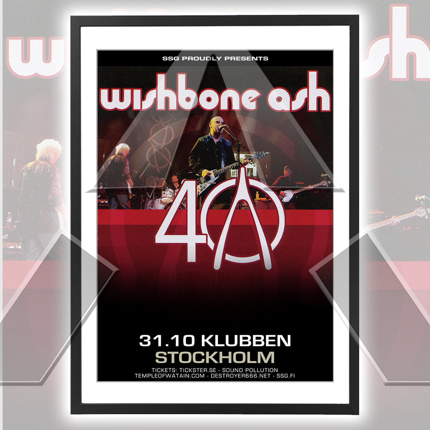 Wishbone Ash ★ 40 Years Anniversary Tour Poster Stockholm 2011 (tour poster - 2 versions)