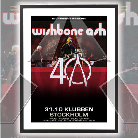 Wishbone Ash ★ 40 Years Anniversary - Stockholm Sweden 2011 (tour poster)
