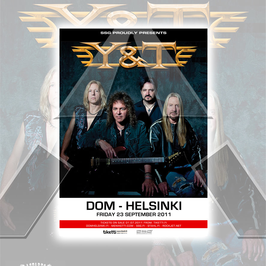 Y & T ★ Finland Tour Poster 2011 (tour poster - 2 versions)