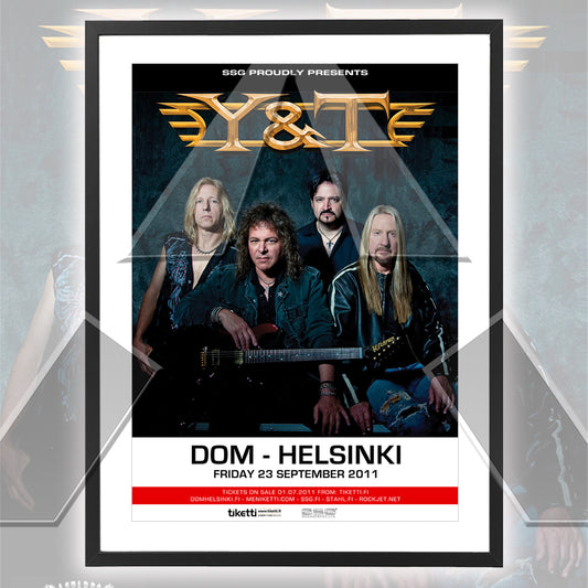 Y & T ★ Helsinki Finland 2011 (tour poster - 3 versions)